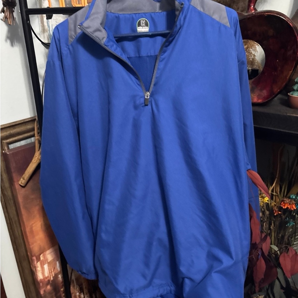 PGA Tour Pro series Long Sleeve 1/4 Zip Pullover Mesh Lined Size large